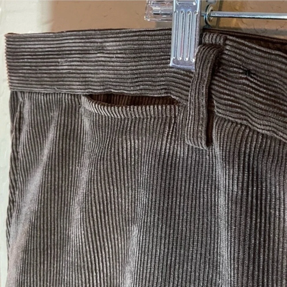 Peter Millar Nanoluxe Brown Corduroy Pants‎ Slacks Size 46 Men's